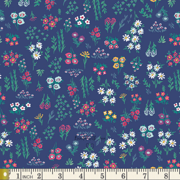 Floral Pigments Wet AQU-66757 | Aquarelle by Katarina Roccella | Art Gallery Fabrics | Continuous Yardage | Fat Quarter
