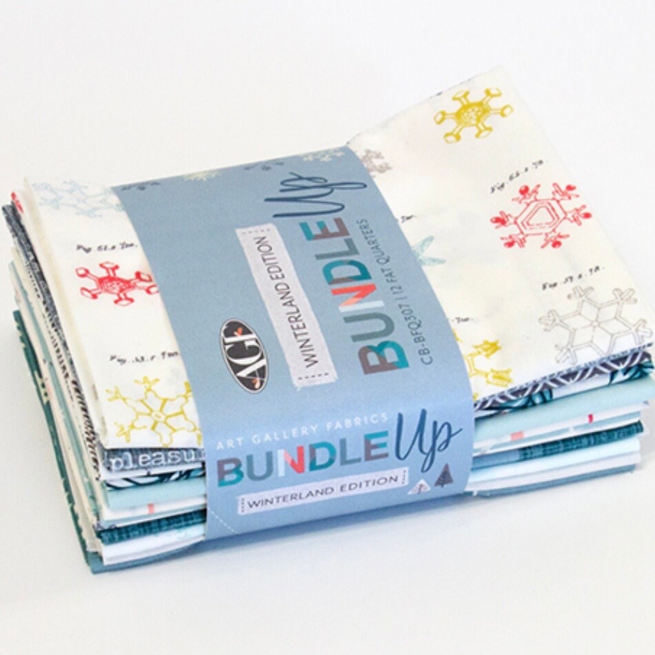 Winterland Edition Fat Quarter Bundle | 12 Fat Quarters | Art Gallery Fabrics Bundle Up | CB-BFQ307