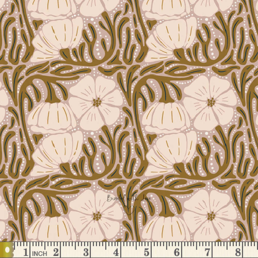 Poppy Patch Winter COH28902 | Coyote Hill by Katie O'Shea | Art Gallery Fabrics | Continuous Yardage | Quilting Cotton | Fat Quarter