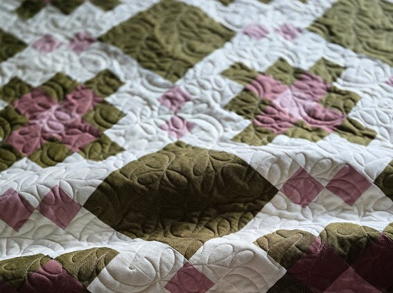 Meadow Patch Throw Quilt Kit | Pattern and Kit Designed by Thai Charm | Pattern NOT INCLUDED | Modern Quilt Kit | 62.5in x 75in