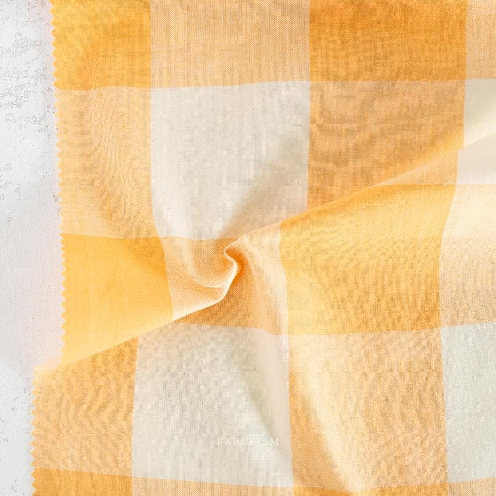 Plaid in Goldenrod SWH-101-GOLDENROD | Swedish Holiday by The House That Lars Built | Fableism Supply Co. | Continuous Yardage | Fat Quarter