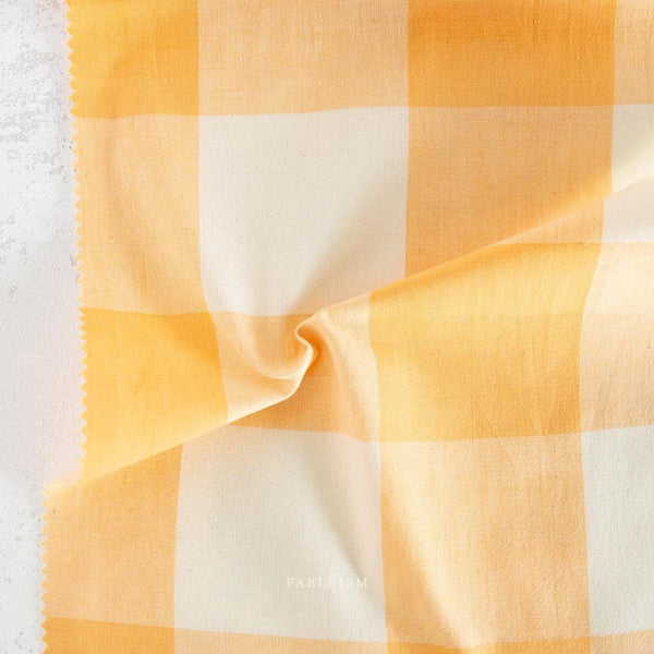 Plaid in Goldenrod SWH-101-GOLDENROD | Swedish Holiday by The House That Lars Built | Fableism Supply Co. | Continuous Yardage | Fat Quarter