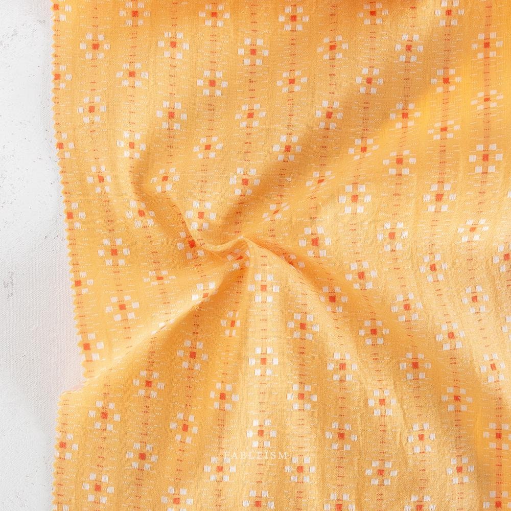 Karin Floral in Goldenrod SWH-103-GOLDENROD | Swedish Holiday by The House That Lars Built | Fableism Supply Co. | Yardage | Fat Quarter