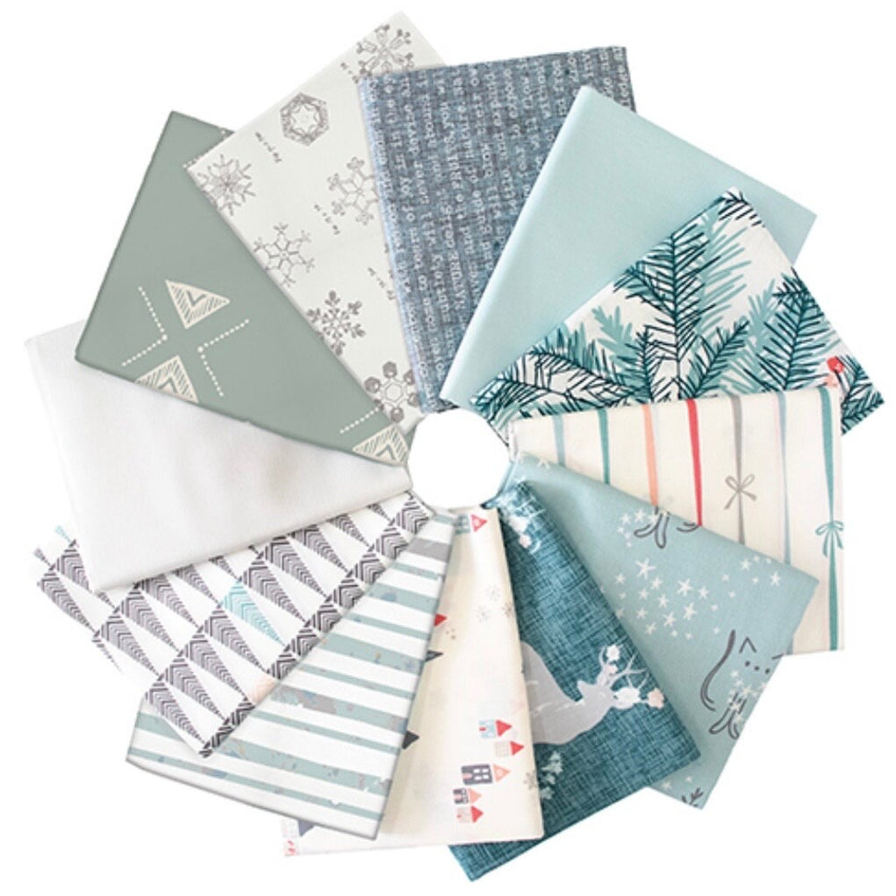 Winterland Edition Fat Quarter Bundle | 12 Fat Quarters | Art Gallery Fabrics Bundle Up | CB-BFQ307