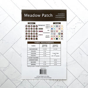 Meadow Patch Quilt by Thai Charm LLC | Printed Paper Pattern | Modern Quilt Pattern | Confident Beginner Skill Level