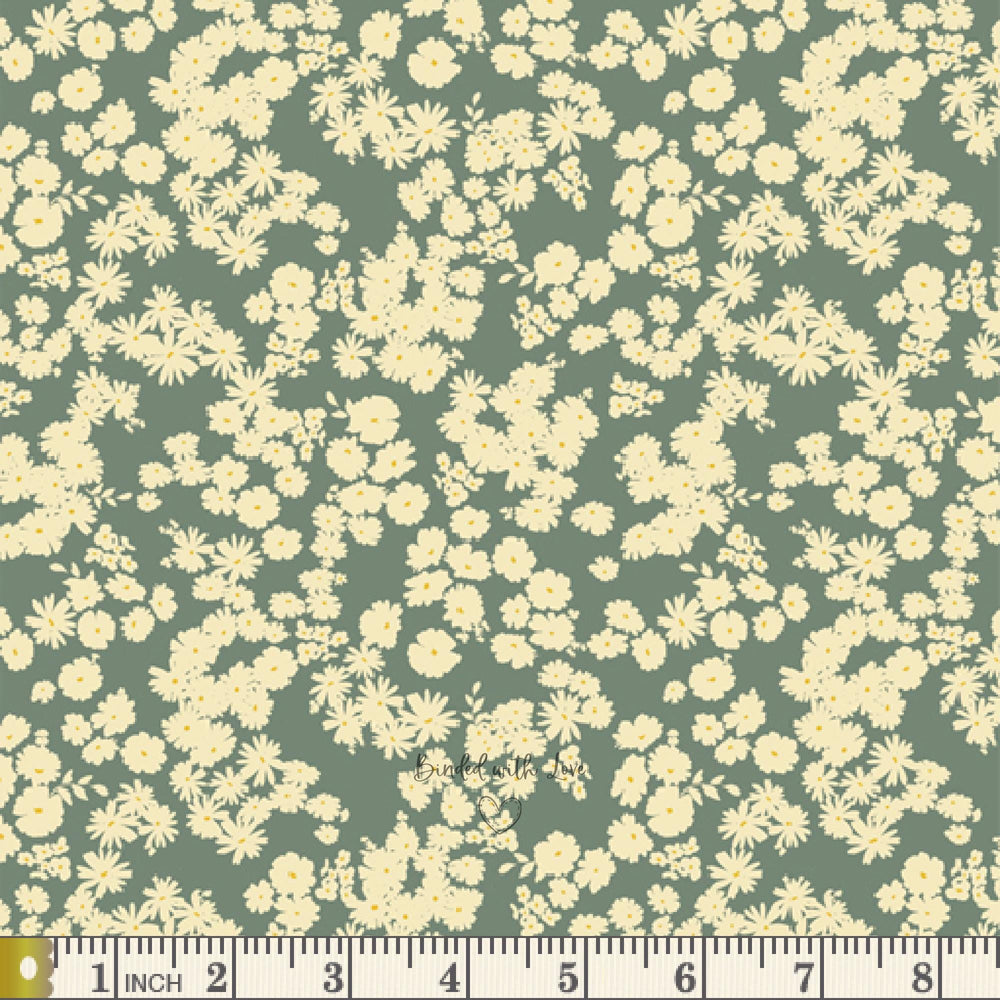 Smoky Blossoms Fir AYP49205 | A Year In Petals by Bonnie Christine | Art Gallery Fabrics | Continuous Yardage | Fat Quarter