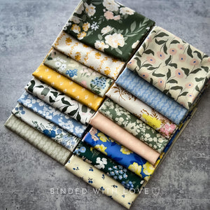 A Year In Petals by Bonnie Christine | Full Collection 16 Prints + Binding Fab | Art Gallery Fabrics | Fat Quarter Bundle | Half Yard Bundle