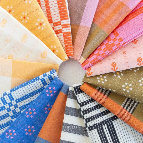 Astrid Weave in Pink/Red SWH-105-PINK-RED | Swedish Holiday by The House That Lars Built | Fableism Supply Co. | Yardage | Fat Quarter