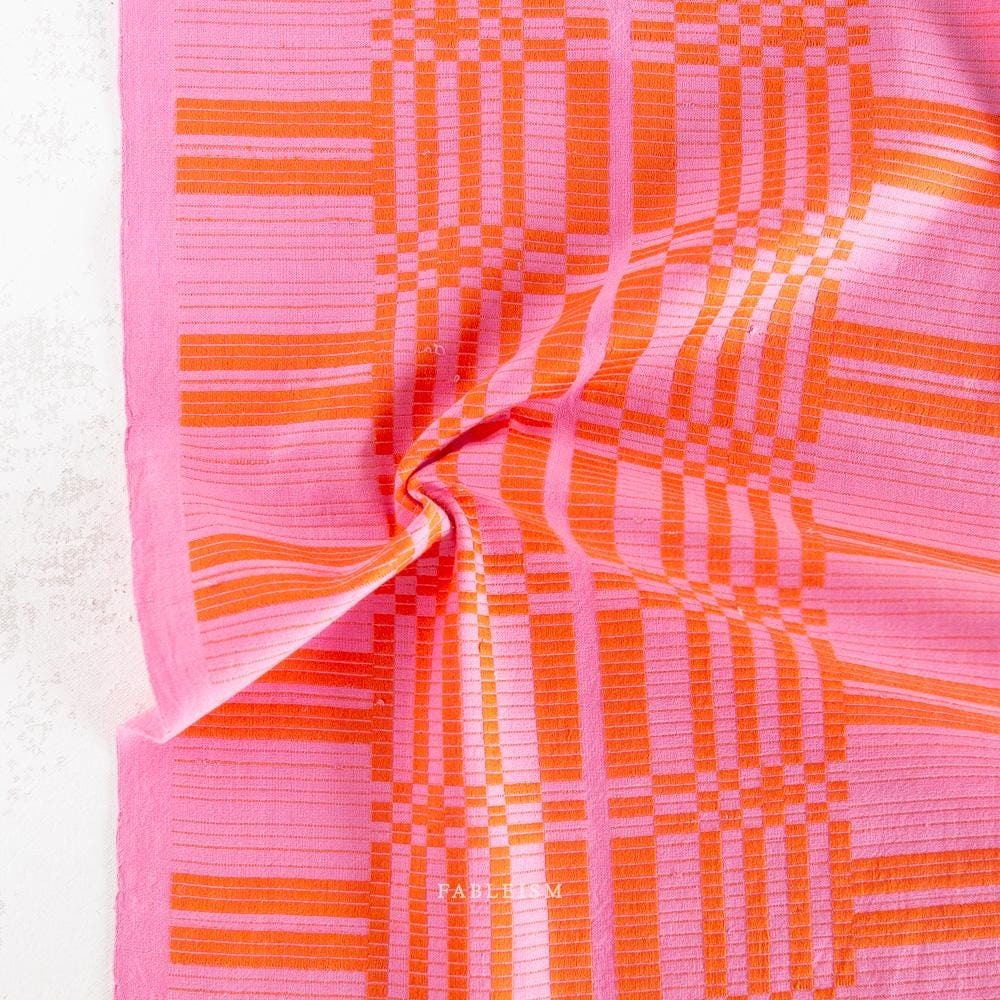 Astrid Weave in Pink/Red SWH-105-PINK-RED | Swedish Holiday by The House That Lars Built | Fableism Supply Co. | Yardage | Fat Quarter