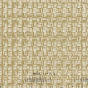 Basket Weave Lt Gold 7108-44 | Cottage Farmhouse Fusion by Maureen Fiorellini | Studio E Fabrics | Continuous Yardage | Fat Quarter
