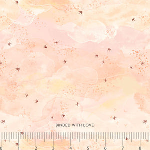 Sky Coral 90932-56 | Golden Hour by Jill Labieniec | FIGO Fabrics | Continuous Yardage | Fat Quarter