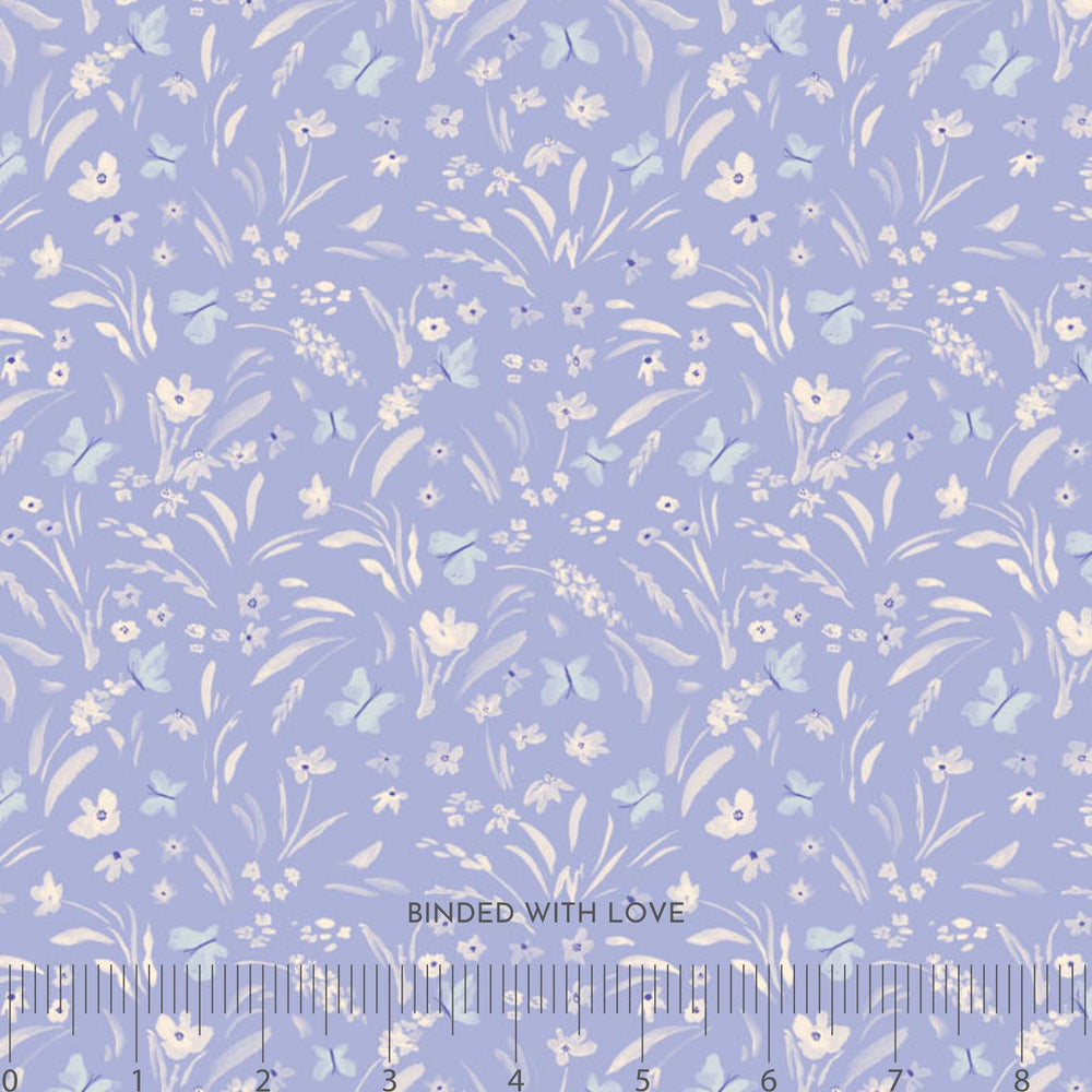 Butterflies Blue 90935-41 | Golden Hour by Jill Labieniec | FIGO Fabrics | Continuous Yardage | Fat Quarter
