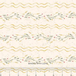 Stripe Cream 90937-11 | Golden Hour by Jill Labieniec | FIGO Fabrics | Continuous Yardage | Fat Quarter