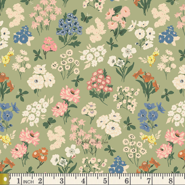 Bountiful Garden Day AYP39203 | A Year In Petals by Bonnie Christine | Art Gallery Fabrics | Continuous Yardage | Fat Quarter