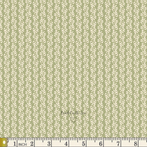 Delicate Vines Sage AYP39207 | A Year In Petals by Bonnie Christine | Art Gallery Fabrics | Continuous Yardage | Fat Quarter