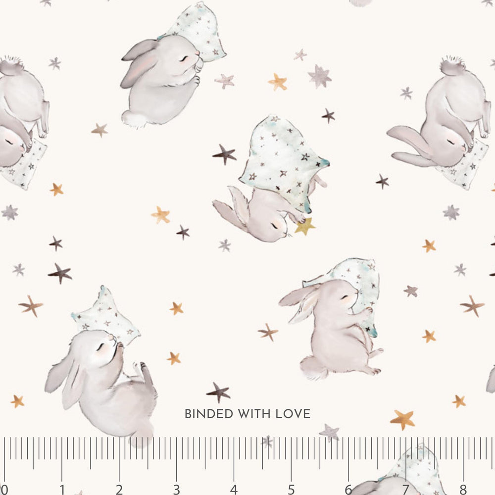 Nap Time Cream 90948-11 | Cotton-Tale by Bernadett Urbanovics | Figo Fabrics | Continuous Yardage | Fat Quarter | Quilting Fabric