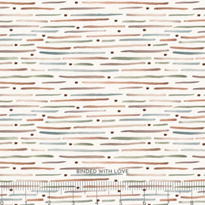 Stripe Cream 90952-11 | Cotton-Tale by Bernadett Urbanovics | Figo Fabrics | Continuous Yardage | Fat Quarter | Quilting Fabric