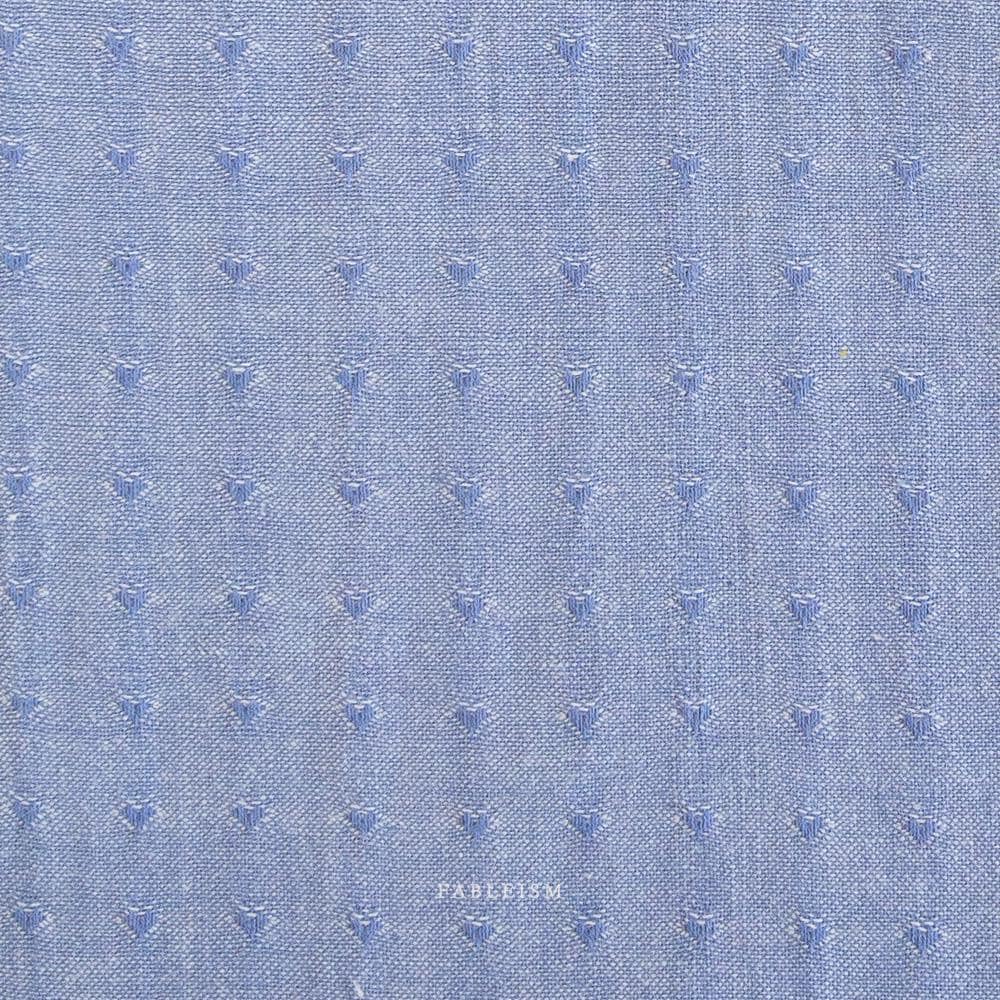 Dobby Hearts in Alice Blue QH-DH55-05-ALICE-BLUE | Queen of Hearts by Fableism Supply Co. | Continuous Yardage | Fat Quarter