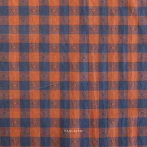 Gingham Dobby Hearts in Sunday Best QH-GH55-07-SUNDAY-BEST | Queen of Hearts by Fableism Supply Co. | Continuous Yardage | Fat Quarter