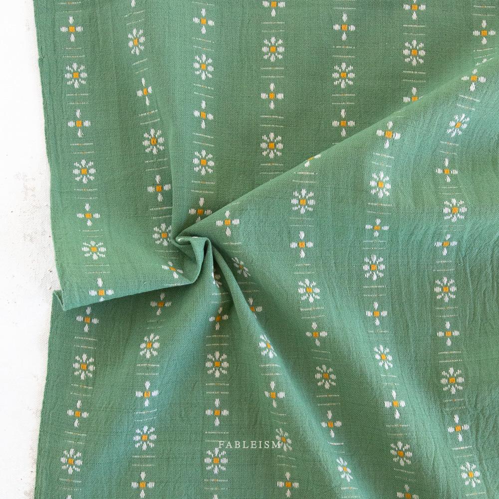 Daisies in Seedling FOR-DAI-18-SEEDLING | Forest Forage by Fableism Supply Co. | Continuous Yardage | Fat Quarter | Yarn Dyed Wovens