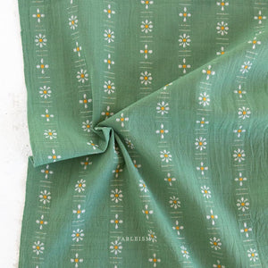Daisies in Seedling FOR-DAI-18-SEEDLING | Forest Forage by Fableism Supply Co. | Continuous Yardage | Fat Quarter | Yarn Dyed Wovens