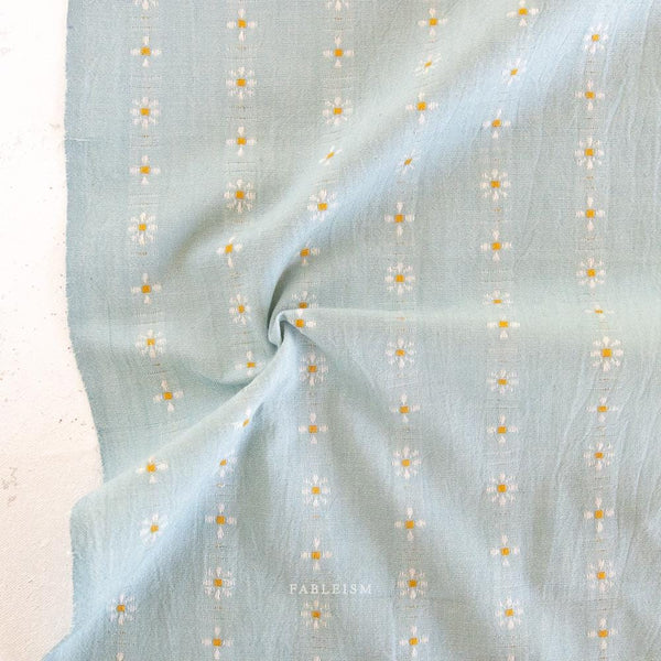 Daisies in Droplet FOR-DAI-20-DROPLET | Forest Forage by Fableism Supply Co. | Continuous Yardage | Fat Quarter | Yarn Dyed Wovens