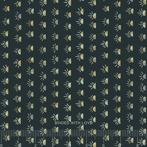 Moon Flower Moss HJ102-MO3 | Dusk til Dawn by Hope Johnson | Cotton + Steel | Continuous Yardage | Fat Quarter | Quilting Fabric