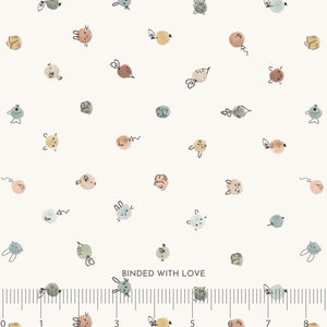 Dots Cream 90949-11 | Cotton-Tale by Bernadett Urbanovics | Figo Fabrics | Continuous Yardage | Fat Quarter | Quilting Fabric