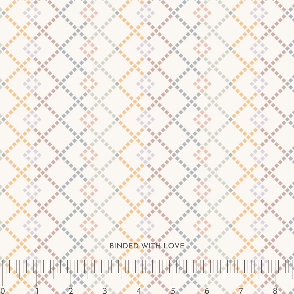 Diamonds Cream 90951-11 | Cotton-Tale by Bernadett Urbanovics | Figo Fabrics | Continuous Yardage | Fat Quarter | Quilting Fabric