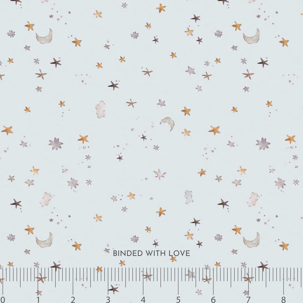 Stars Gray 90955-90 | Cotton-Tale by Bernadett Urbanovics | Figo Fabrics | Continuous Yardage | Fat Quarter | Quilting Fabric