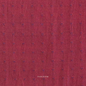 Dobby Hearts in Marashino QH-DH55-02-MARASHINO | Queen of Hearts by Fableism Supply Co. | Continuous Yardage | Fat Quarter