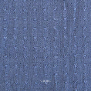 Dobby Hearts in Blueberry QH-DH55-04-BLUEBERRY | Queen of Hearts by Fableism Supply Co. | Continuous Yardage | Fat Quarter