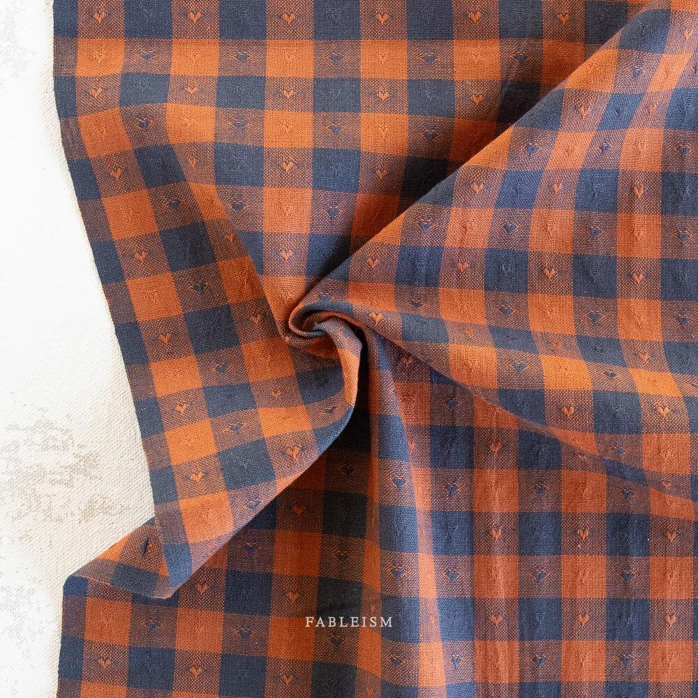 Gingham Dobby Hearts in Sunday Best QH-GH55-07-SUNDAY-BEST | Queen of Hearts by Fableism Supply Co. | Continuous Yardage | Fat Quarter