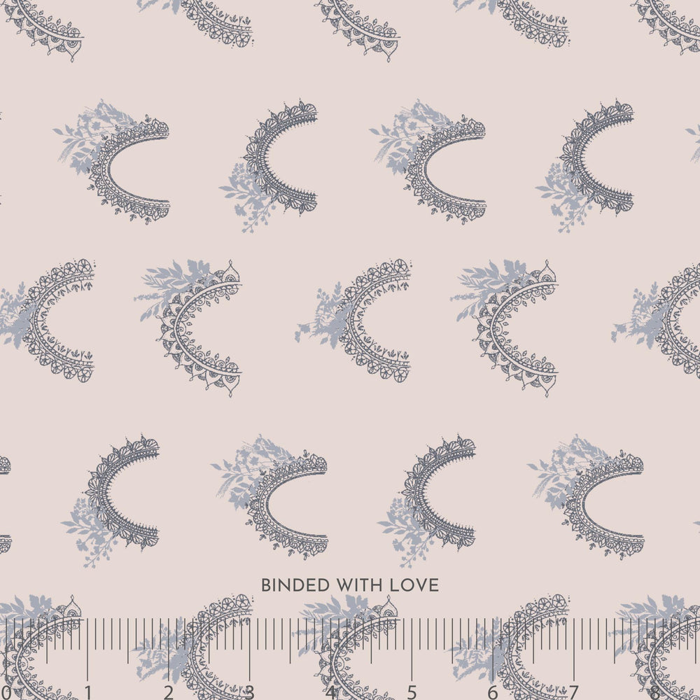 Majestic Arcs Rosewater ND101-RM2 | Serendipity’s Symphony by Niyavii Design | Cotton + Steel | Continuous Yardage | Fat Quarter | Fabric