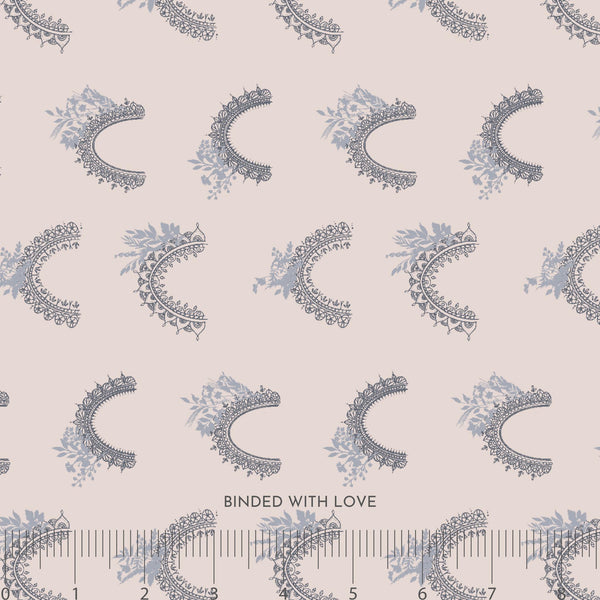 Majestic Arcs Rosewater ND101-RM2 | Serendipity’s Symphony by Niyavii Design | Cotton + Steel | Continuous Yardage | Fat Quarter | Fabric