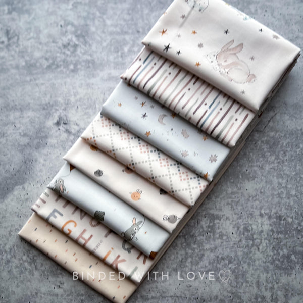 Cotton-Tale by Bernadett Urbanovics for FIGO Fabrics | 8 Prints | Fat Quarter Bundle | Half Yard Bundle | BUNDLE-237
