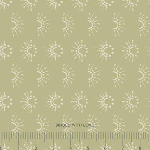 New Dawn Subdued Olive 90951-11 | Serendipity’s Symphony by Niyavii Design | Cotton + Steel | Continuous Yardage | Fat Quarter