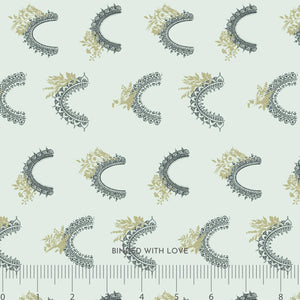 Majestic Arcs Sage Mist ND101-SM1 | Serendipity’s Symphony by Niyavii Design | Cotton + Steel | Continuous Yardage | Fat Quarter | Fabric