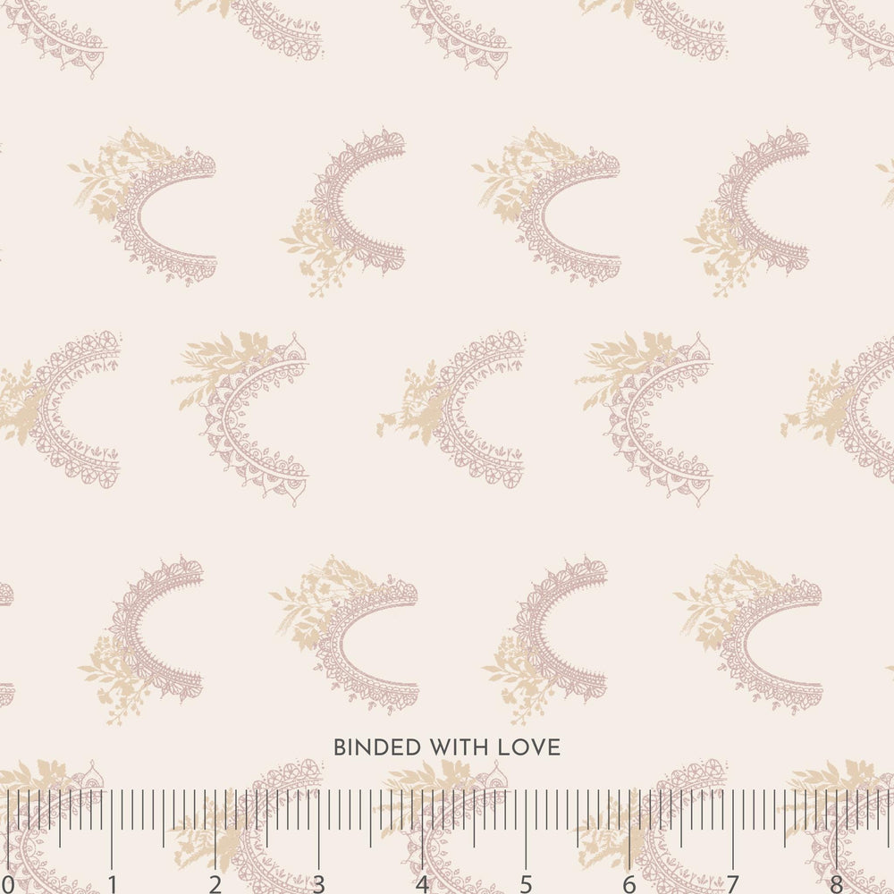 Majestic Arcs Antique Pearl ND101-AP3 | Serendipity’s Symphony by Niyavii Design | Cotton + Steel | Continuous Yardage | Fat Quarter