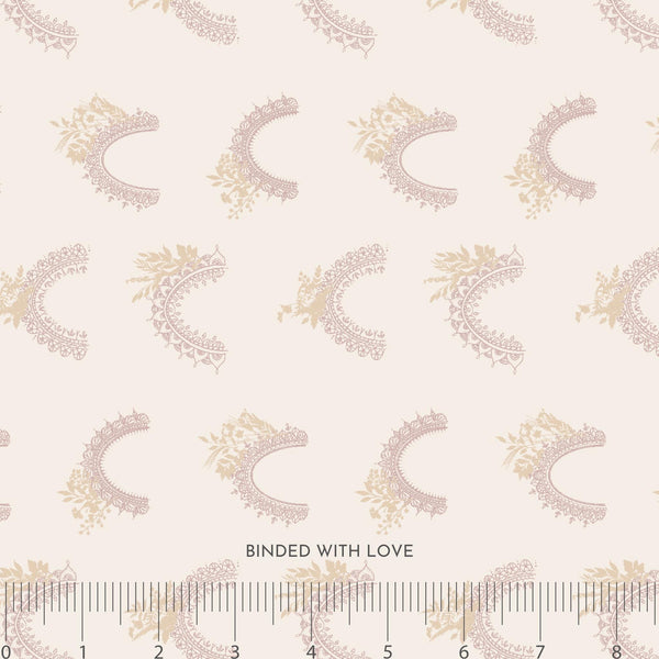 Majestic Arcs Antique Pearl ND101-AP3 | Serendipity’s Symphony by Niyavii Design | Cotton + Steel | Continuous Yardage | Fat Quarter