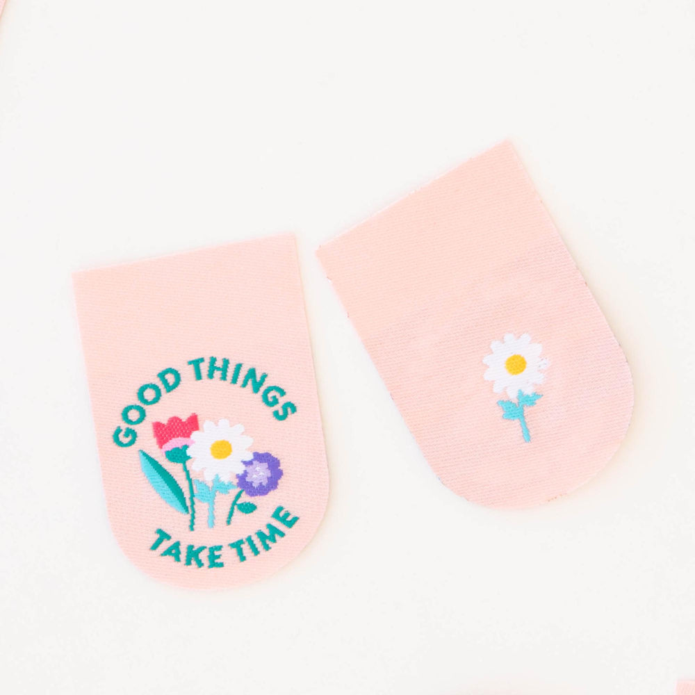 Good Things Take Time Woven Labels | Sarah Hearts Labels | 4 Pack Sewing Woven Labels | Gift for Sewist or Quilter