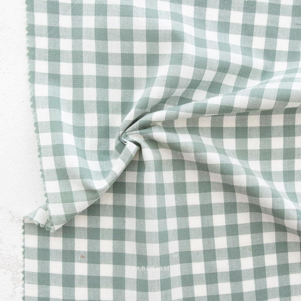 Camp Gingham in Granite CMP-03-GRANITE |Camp Gingham by Fableism Supply Co. | Continuous Yardage | Fat Quarter | Yarn Dyed Wovens