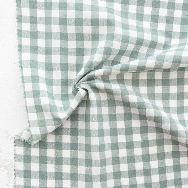 Camp Gingham in Granite CMP-03-GRANITE |Camp Gingham by Fableism Supply Co. | Continuous Yardage | Fat Quarter | Yarn Dyed Wovens