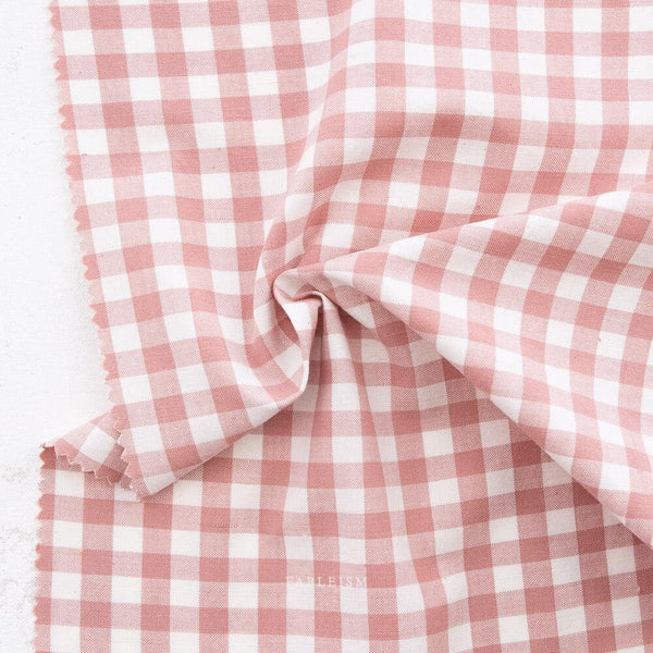 Camp Gingham in Rosa CMP-09-ROSA |Camp Gingham by Fableism Supply Co. | Continuous Yardage | Fat Quarter | Yarn Dyed Wovens