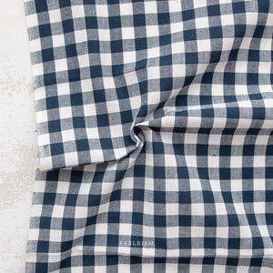 Camp Gingham in Midnight CMP-11-MIDNIGHT |Camp Gingham by Fableism Supply Co. | Continuous Yardage | Fat Quarter | Yarn Dyed Wovens
