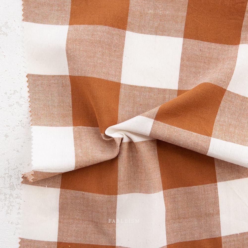 Large Camp Gingham in Graham CMPLG-07-GRAHAM |Camp Gingham by Fableism Supply Co. | Yardage | Fat Quarter | Yarn Dyed Wovens