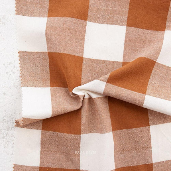 Large Camp Gingham in Graham CMPLG-07-GRAHAM |Camp Gingham by Fableism Supply Co. | Yardage | Fat Quarter | Yarn Dyed Wovens