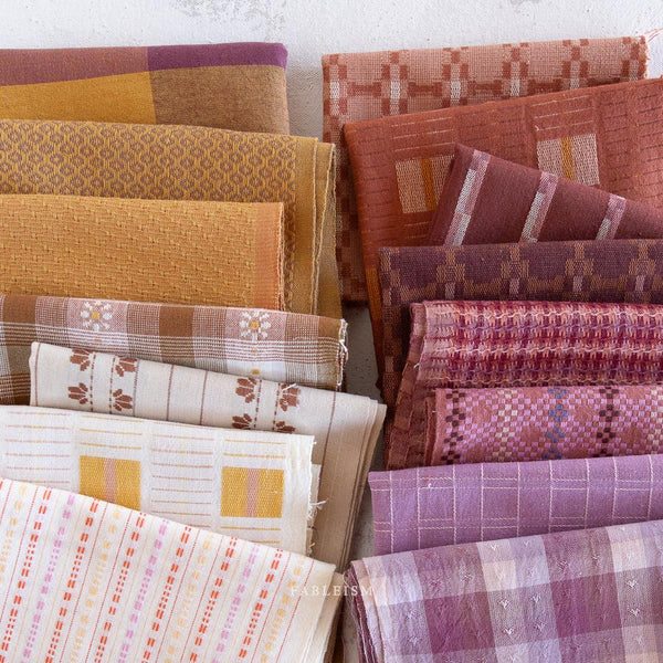 Flick Stitch in Wild GLDHR-07-WILD | Golden Hour by Fableism Supply Co. | Continuous Yardage | Fat Quarter | Yarn Dyed Woven