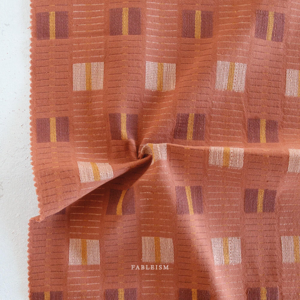 Large Monarch in Autumnal GLDHR-05-AUTUMNAL | Golden Hour by Fableism Supply Co. | Continuous Yardage | Fat Quarter | Yarn Dyed Woven