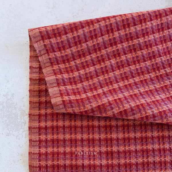 Tweed Weave in Rosebed GLDHR-09-ROSEBED | Golden Hour by Fableism Supply Co. | Continuous Yardage | Fat Quarter | Yarn Dyed Woven